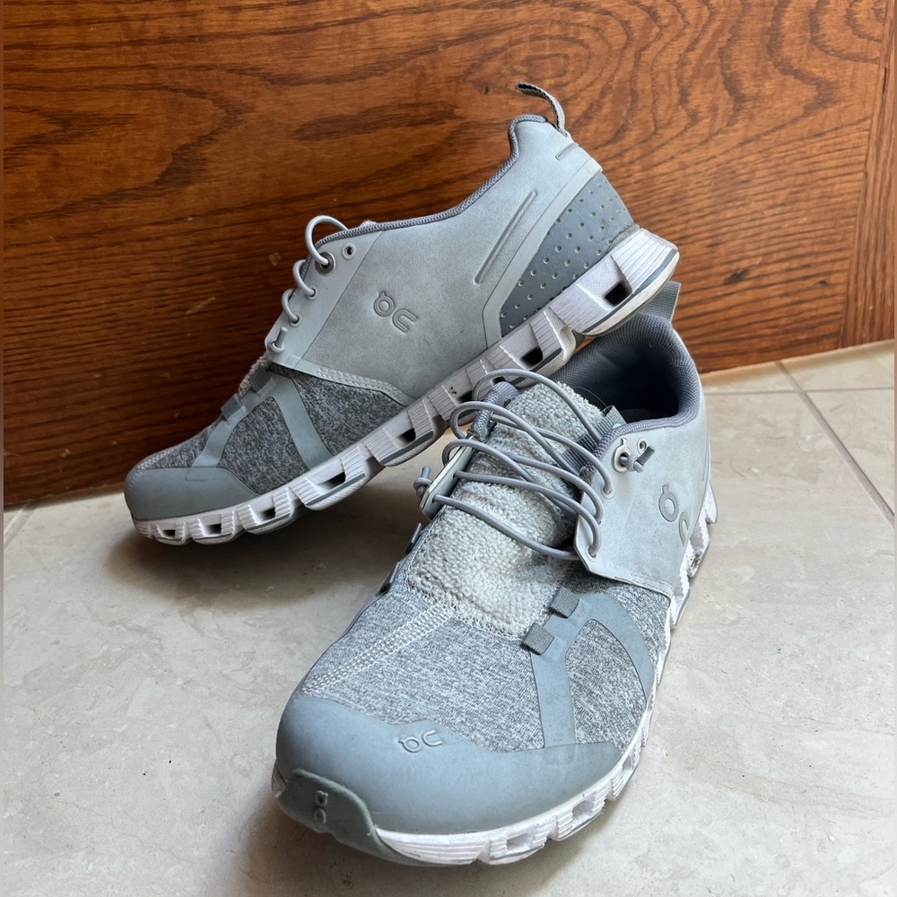 ON Running Cloud Terry running shoes in blue/gray/white